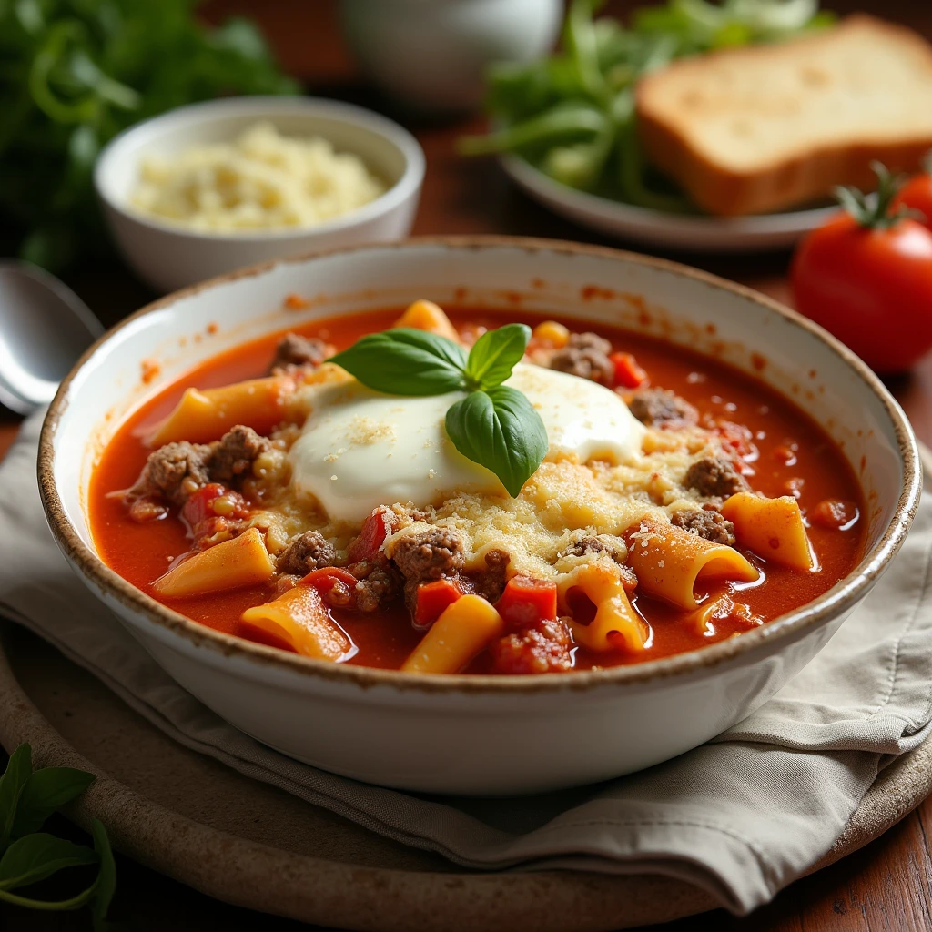 Easy Lasagna Soup